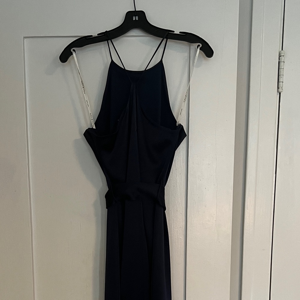 Halston satin slip dress
